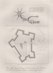 Plan of the Royal Pentagonal Fort built on the North West side of Bristol